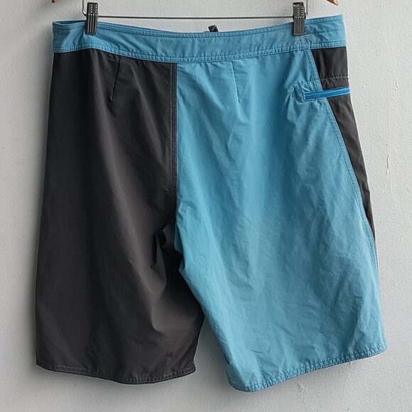 Patagonia Board Shorts Blue Grey Mens Size 34 Waist - Picture 2 of 8